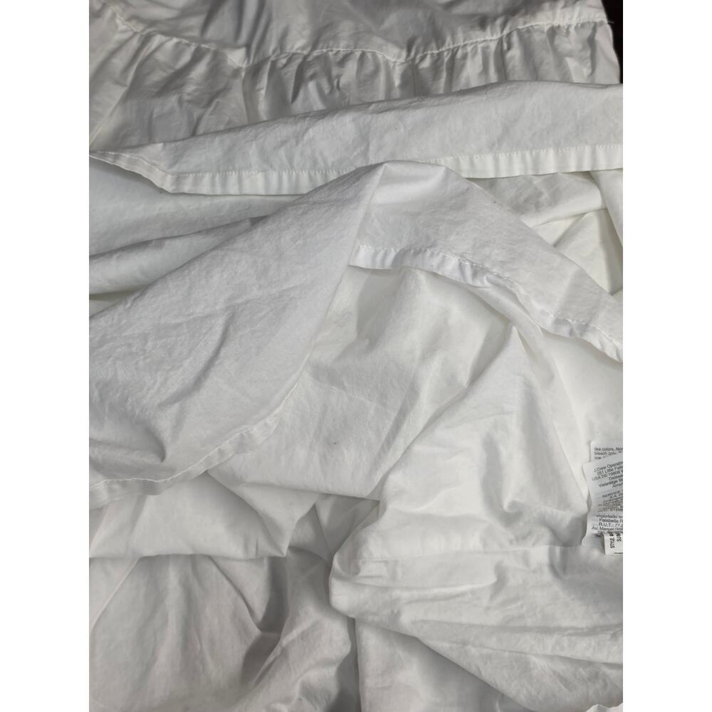 J.Crew White Tiered Midi Dress Size 8 - Picture 8 of 11